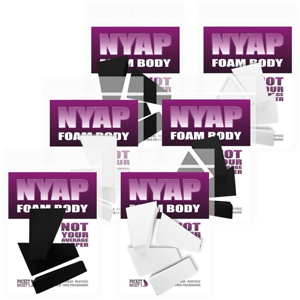 NYAP Foam Body, cuerpos de foam en blanco y negro